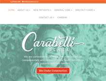 Tablet Screenshot of carabellidental.com